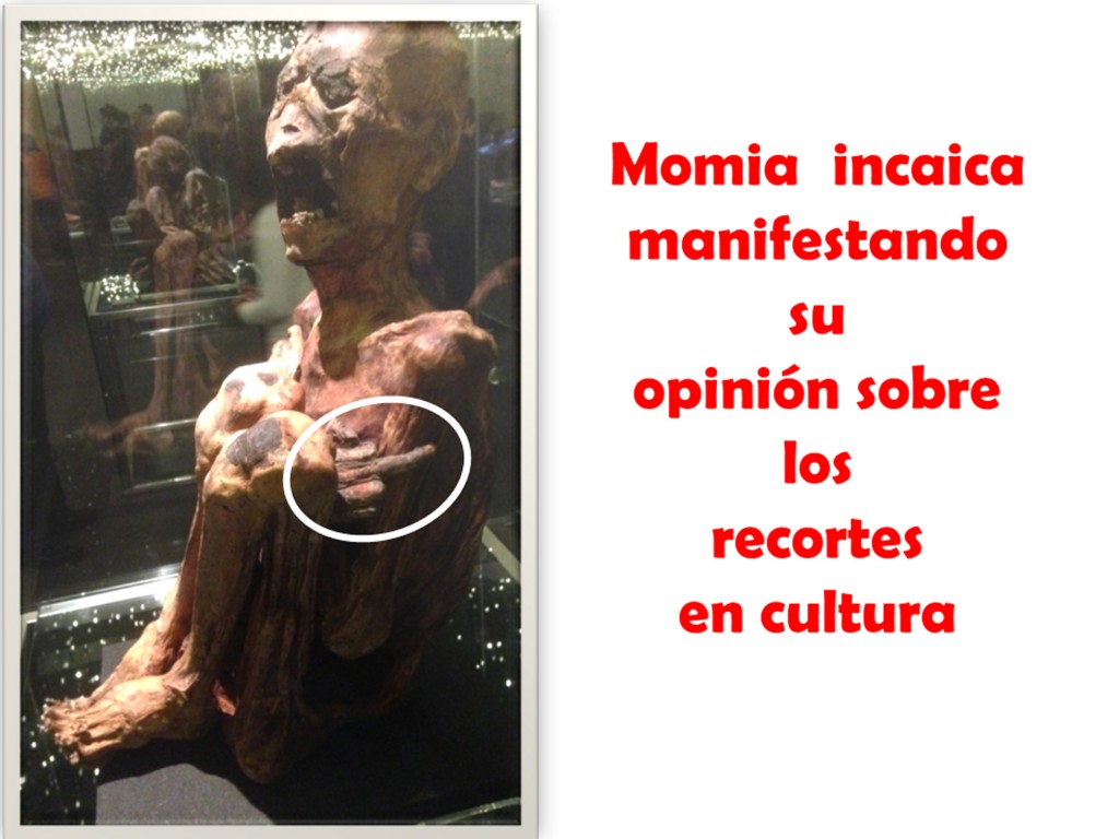 Momia inca protesta